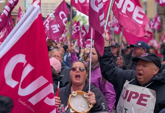 CUPE long-term care workers rally in Halifax as strike enters seventh week