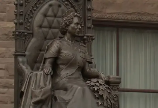 New Queen Elizabeth II statue at Queen’s Park