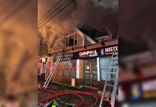 Quinpool Road re-opens after fire