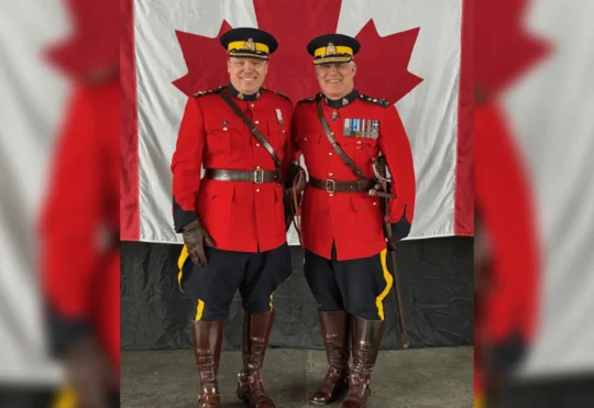 Change of command ceremony for N.B. RCMP commanding officer