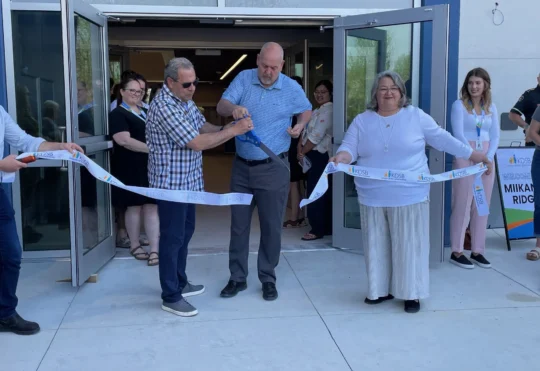 Ribbon cutting takes place for the Miikana Ridge senior’s housing complex