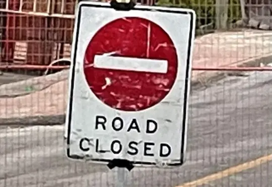 Section of Memorial Avenue closed today