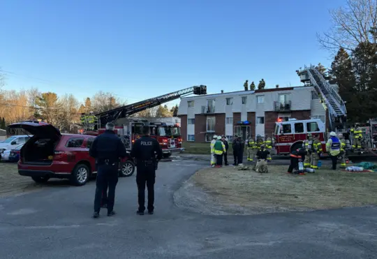 Rothesay apartment building damaged in fire