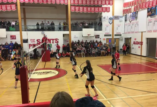 Winterblast girls volleyball tournament taking place in Kenora