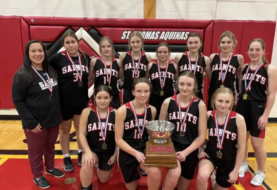 Saints girls play Manitouwadge in NWOSSA final