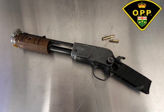 Wanted man arrested with sawed off rifle