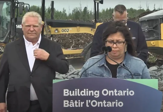 Ginoogaming First Nation participates in partnership announcement under duress