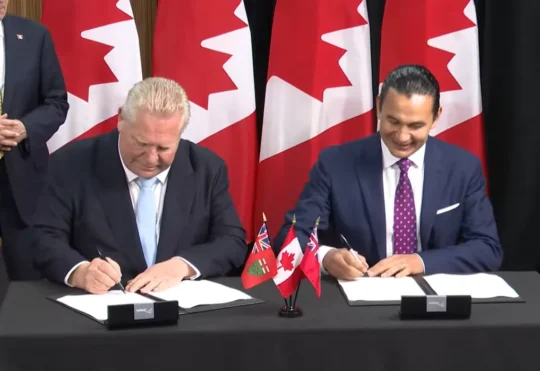 Ontario strikes trade deal with Manitoba