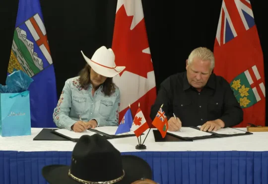 New energy deals struck between Ontario & Alberta