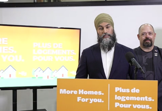 Jagmeet Singh discuses affordable housing in New Brunswick
