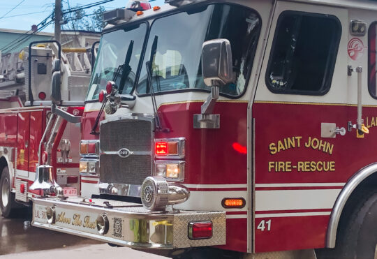Large fire burning at American Iron and Metal