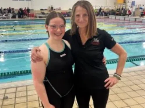 English sets swimming record