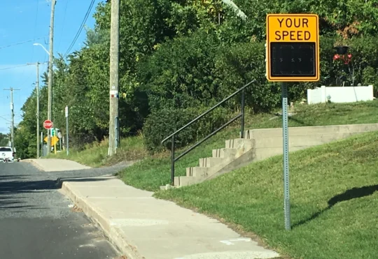 New radar sign for Dryden