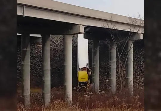 Transport truck leaves highway in St. Stephen