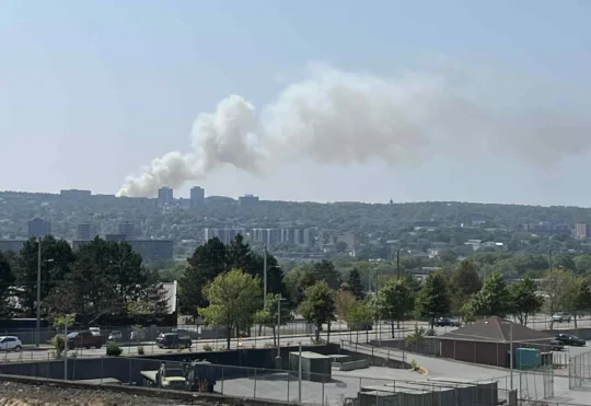 Wildfire burning in Susies Lake area of Halifax