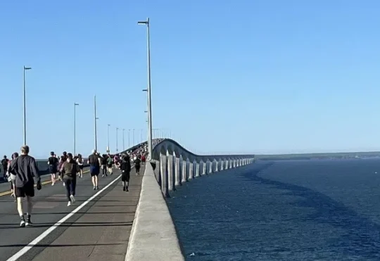 Over 10,000 cross Confederation Bridge for Terry Fox
