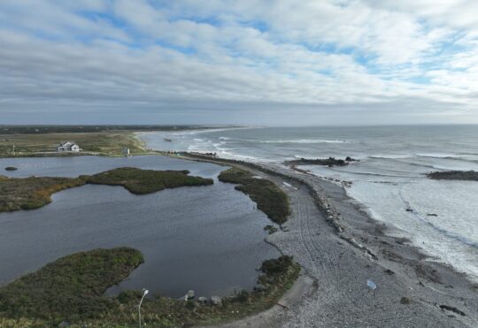 Beach erosion in Shelburne County after Lee