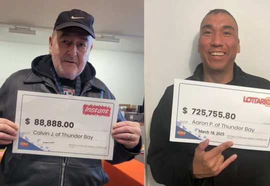 Two Thunder Bay residents secure lotto winnings through Lottario, Instant Lunar 8s