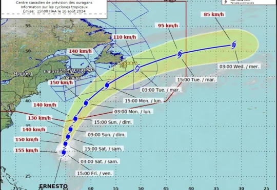 Ernesto expected to have limited impact for Atlantic provinces