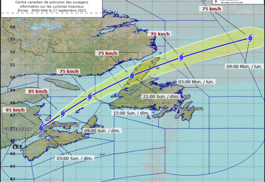 Thousands still without power in Nova Scotia as Lee tapers off and heads towards PEI