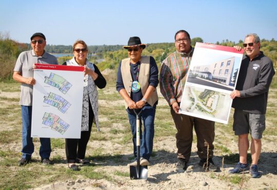 Treaty #3 turns sod on a new administration building