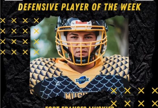 Muskies football player honoured