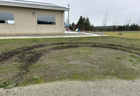 Lawn at Hebron Recreation Complex vandalised