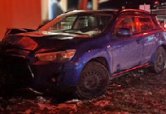 Suspects wanted after vehicle rams into house