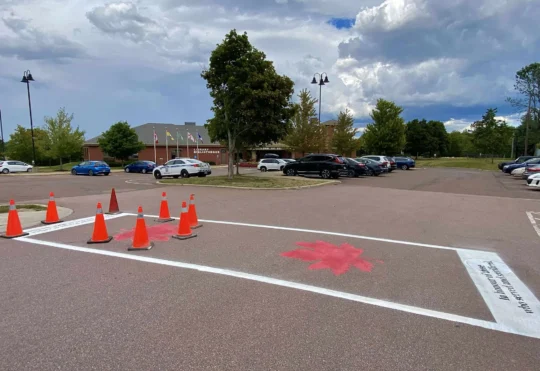Veterans in Riverview commemorated with crosswalk