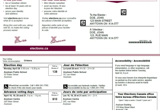 Voter Information Cards mailed out