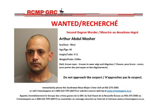 UPDATED: RCMP arrest man wanted for Lunenburg County homicide