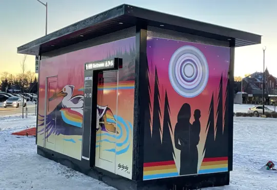 Public washroom finally being installed