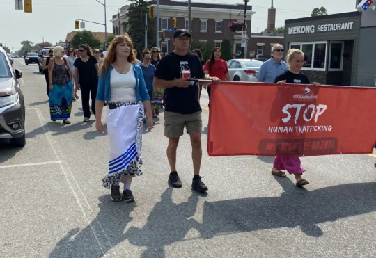 Community walks raise awareness about human trafficking